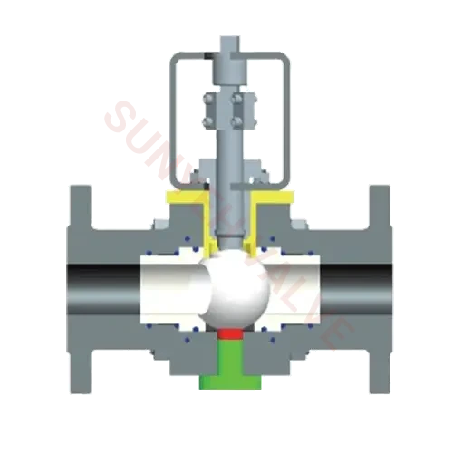 ceramic partial lined valve