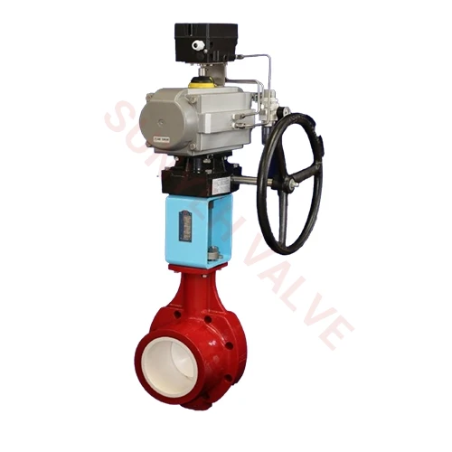 Alumina ceramic lined butterfly valve