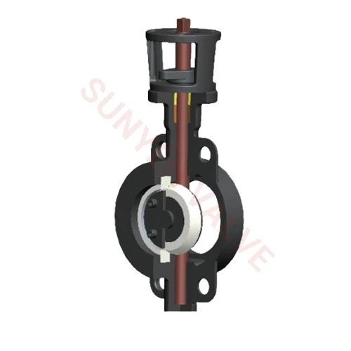 ceramic partial lined butterfly valve