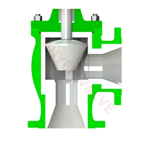 diagram of sunyeh ceramic fully lined angle valve