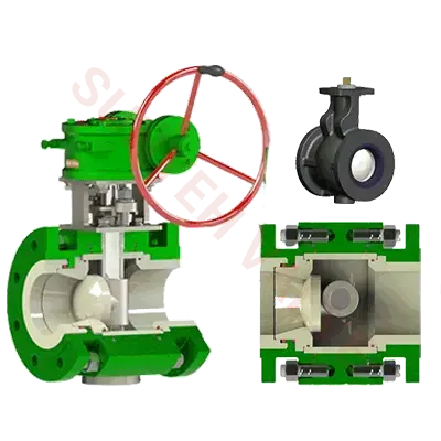 Ceramic Lined Eccentric Rotary Valve