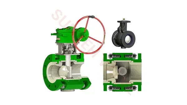 Ceramic Lined Eccentric Rotary Valve