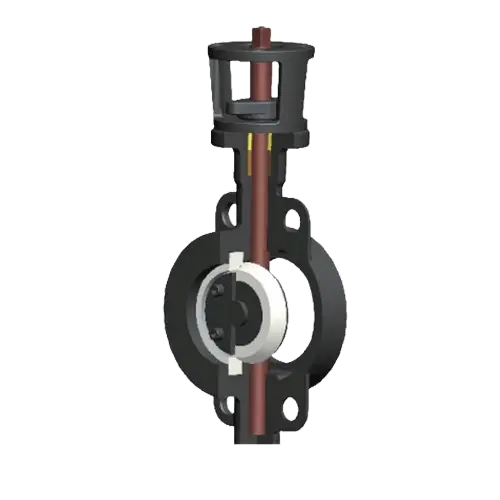 Ceramic Partial Lined Butterfly Valve